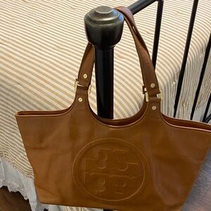 Tory Burch Bombe Tan Leather Tote